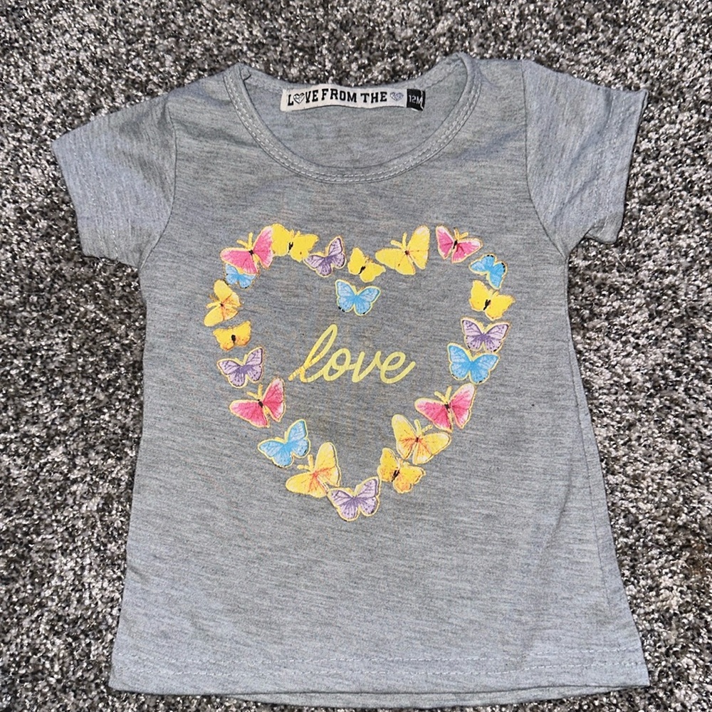 Love From the Heart Brand Great T Shirt Size 12 Months Good Condition